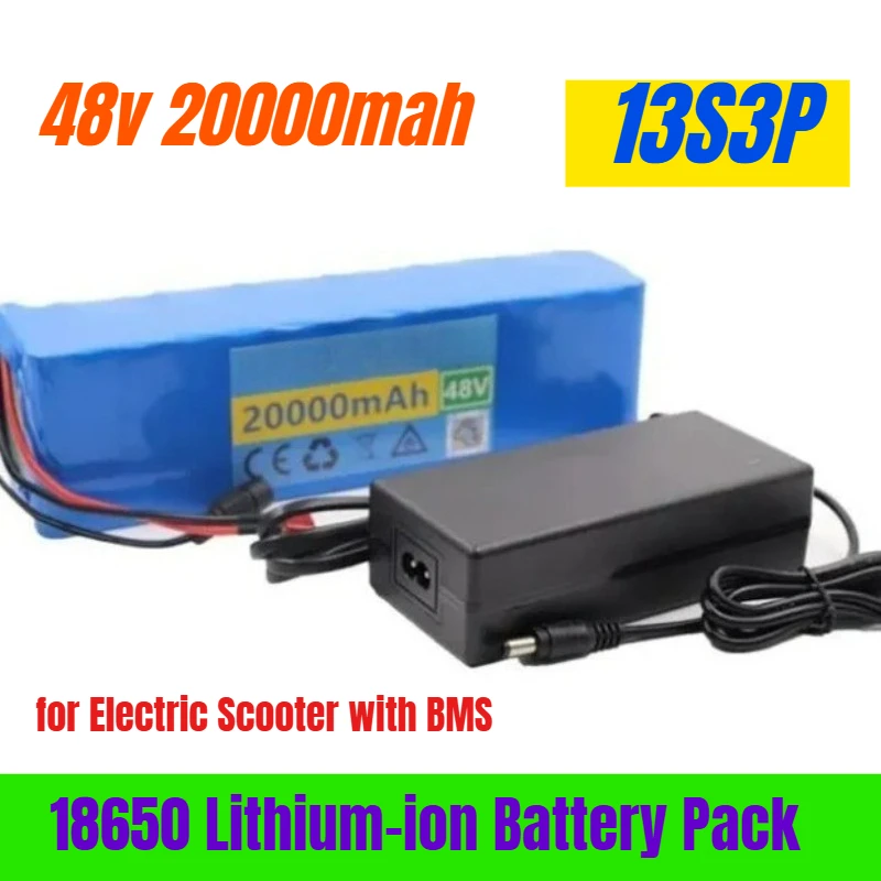 

48v 13S3P 20000mah 18650 Lithium-ion Battery Pack for Electric Scooter with BMS