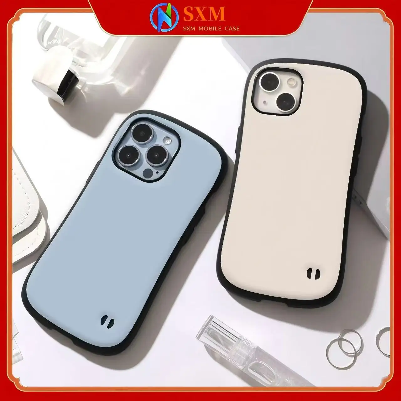 

Suitable for Apple mobile phone small waist grip anti-drop frosted silicone shell