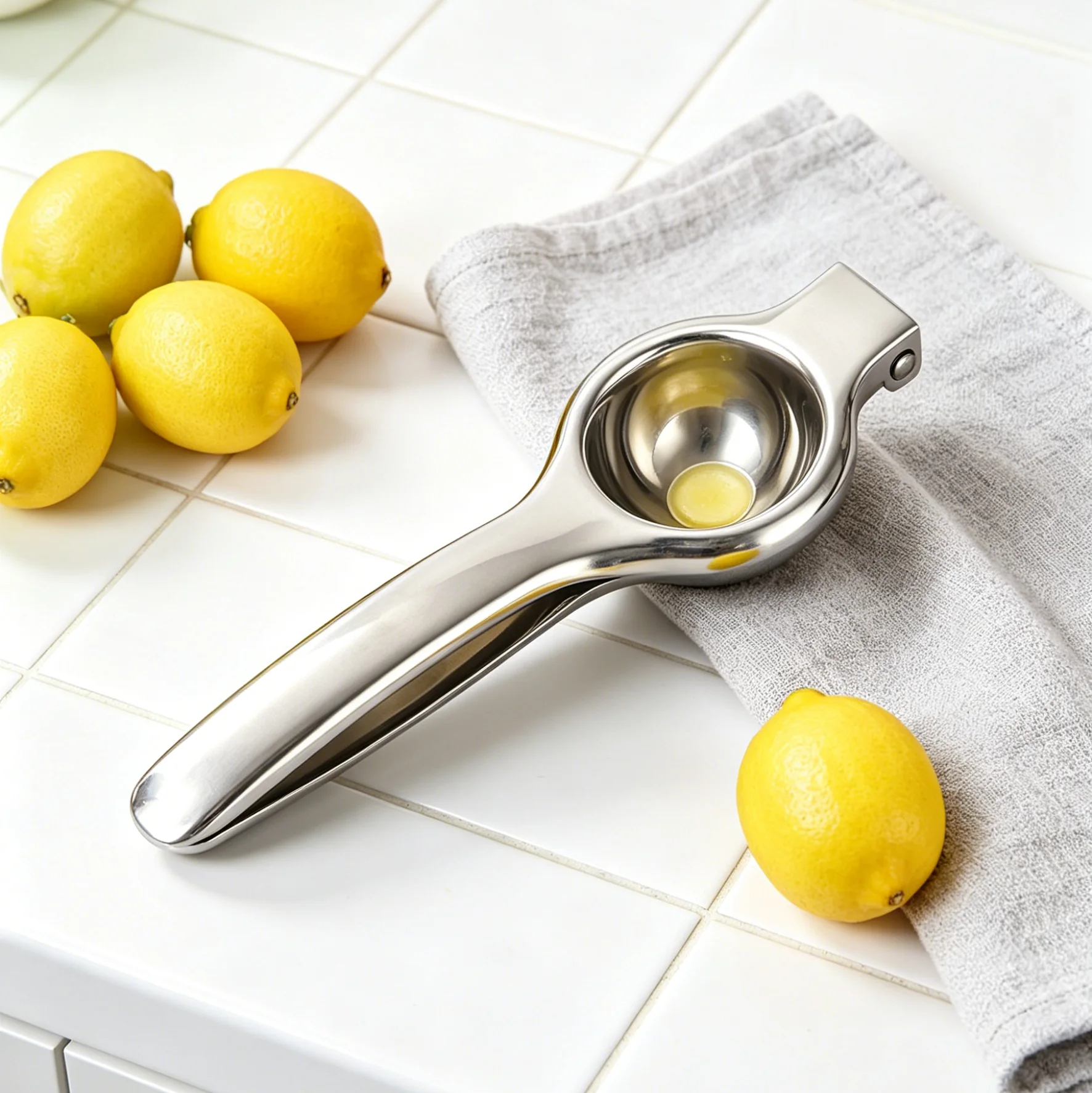304 Stainless Steel Manual Lemon Juicer, Food-grade Citrus Juicer for Kitchen Use