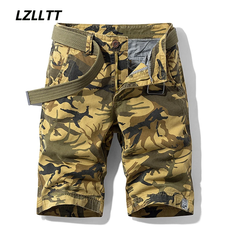 

Summer Mens Camouflage Cargo Shorts Men Cotton Army Casual Tactical Shorts Outwear Bermuda Military Joggers Breeches Shorts Male