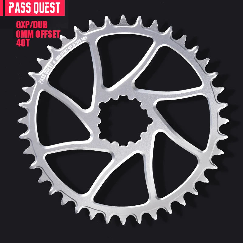 PASS QUEST 0mmオフセットチェーンリング 3ボルト ブラック 30T〜42T