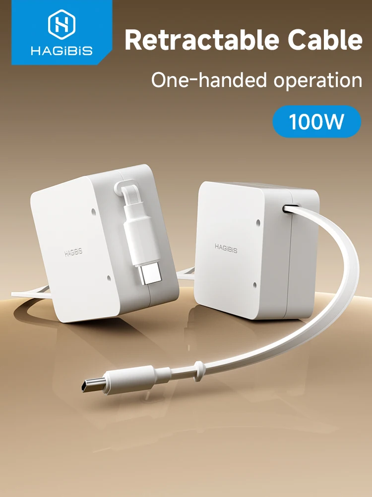 Kabel USB-C Hagibis, zwijany, 100W, jednokierunkowy kabel ładujący typu C do C, szybki kabel do ładowania na biurko, do iPhone 17, Macbook, iPad — zdjęcie produktu 7