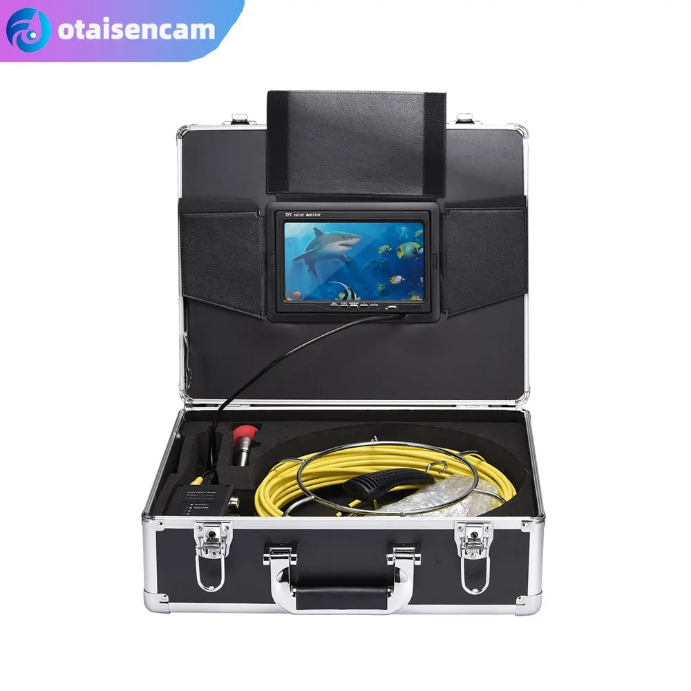 23mm Camera 7 Inch Monitor Sewer Drain Pipe Inspection Industrial  Endoscope System 5mm Fiberglass Cable