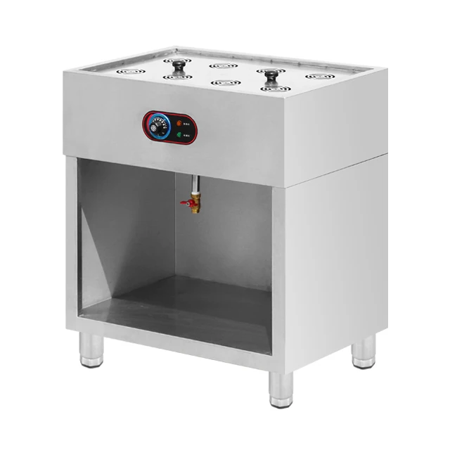 Máquina de bollos de vapor eléctrica comercial de 6 orificios, vaporizador pequeño de acero inoxidable para desayuno, bollos congelados, Char Siew, comida Baozi vegetal