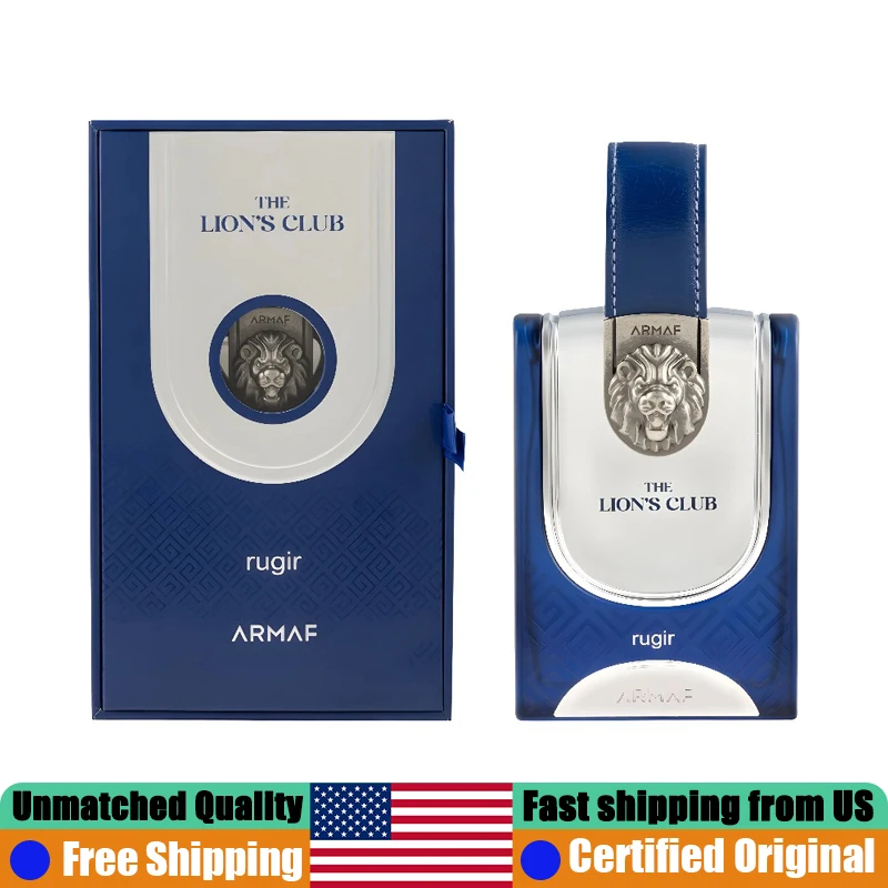 

Armaf Lion's Club Rugir Eau de Parfum 3.4 Ounce Original Arab Perfumes 100 ML Lasting Oriental Floral Pheromones Perfume for Men
