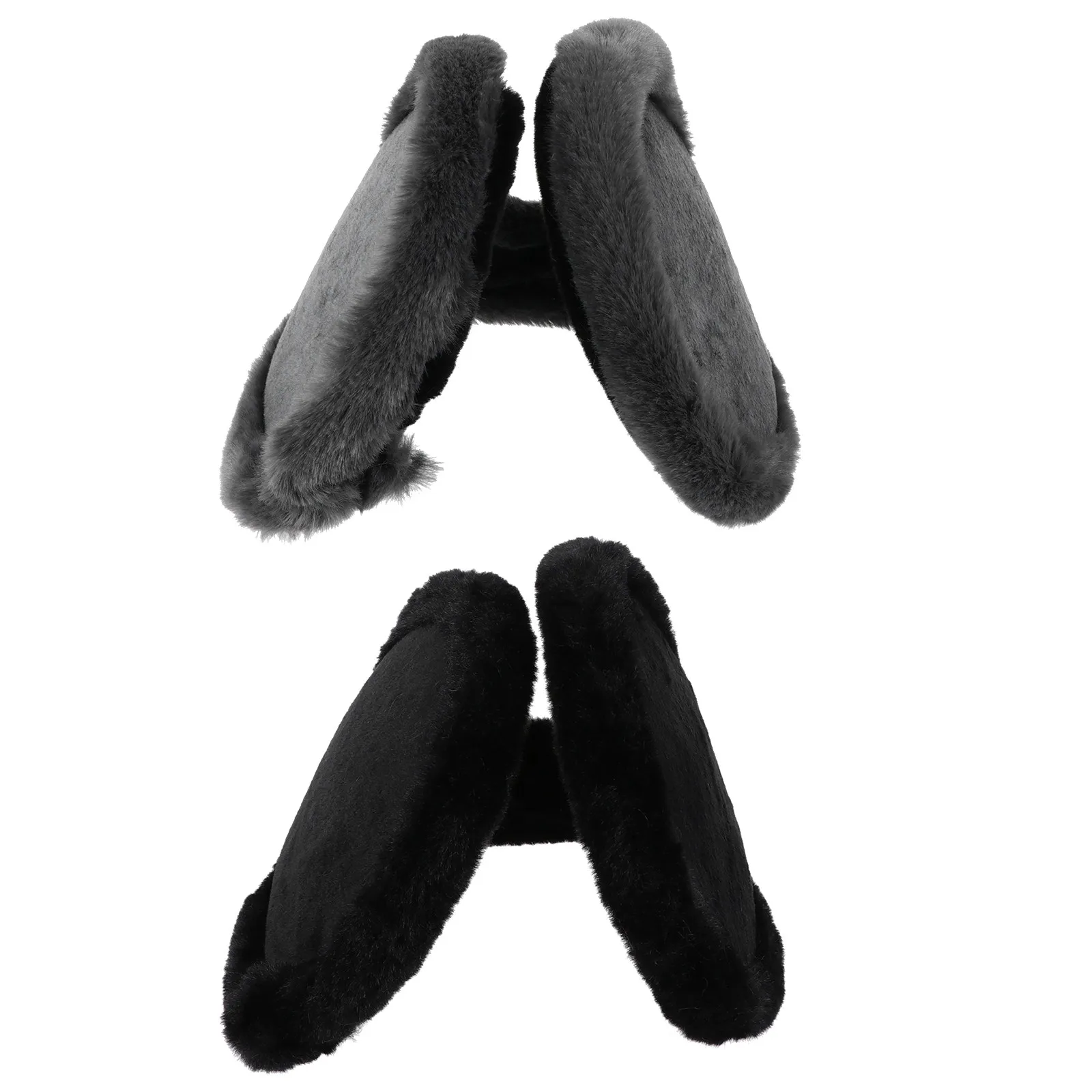 

2 шт. теплых ветрозащитных наушников с задним креплением для защиты от снега, дождя и мороза