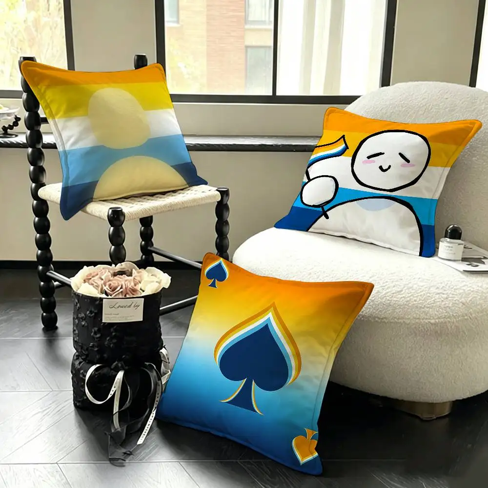 A-Aroace Various Sizes Square Pillow Case For Car Home Bedchamber Decor