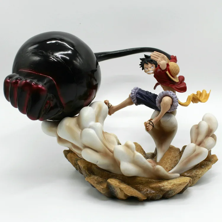 Action Figure Pvc Anime 17cm One Piece Monkey D Luffy Gear 3 Gk Collection Decoration Model Toys Statue Figures Xmas  Gift