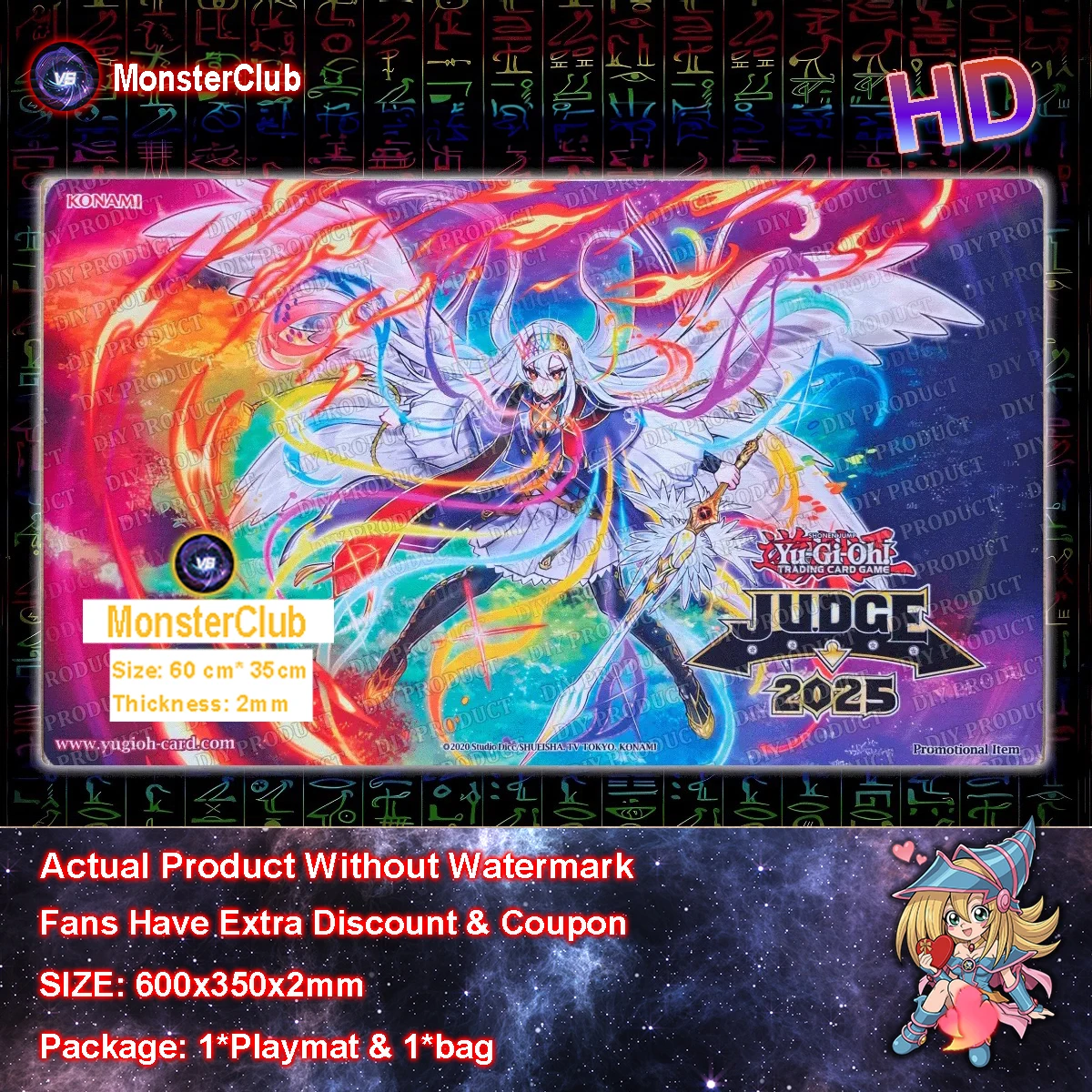 

YuGiOh Playmat Artmage Non-Finito DIY TCG CCG Mat Board Game Pad Trading Card Game Mat Rubber Mouse Pad Free Bag 600x350x2mm
