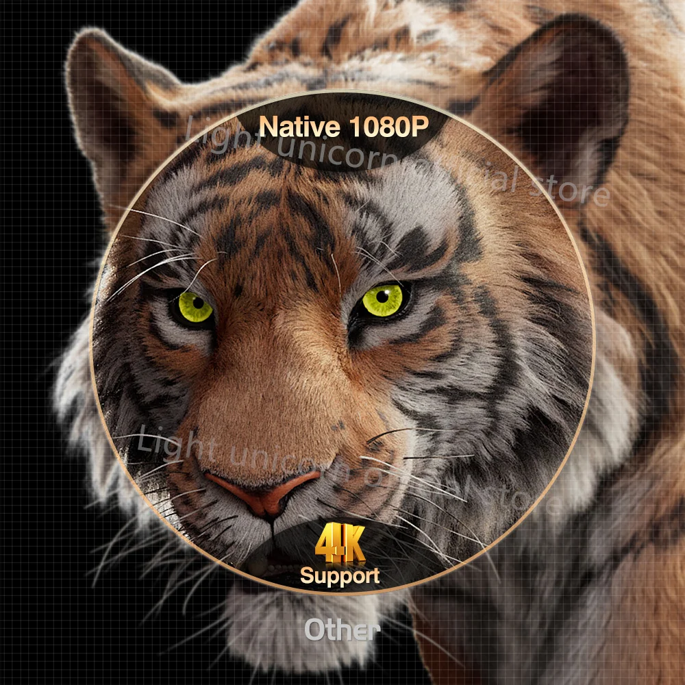 ユニコーンプロジェクターx9pro,フルHD,1080p, 4k,Android,wifi 6,ミニポータブルプロジェクター,ネイティブ1920✖Hdrホームシアターテレビビーム、1080pビデオ