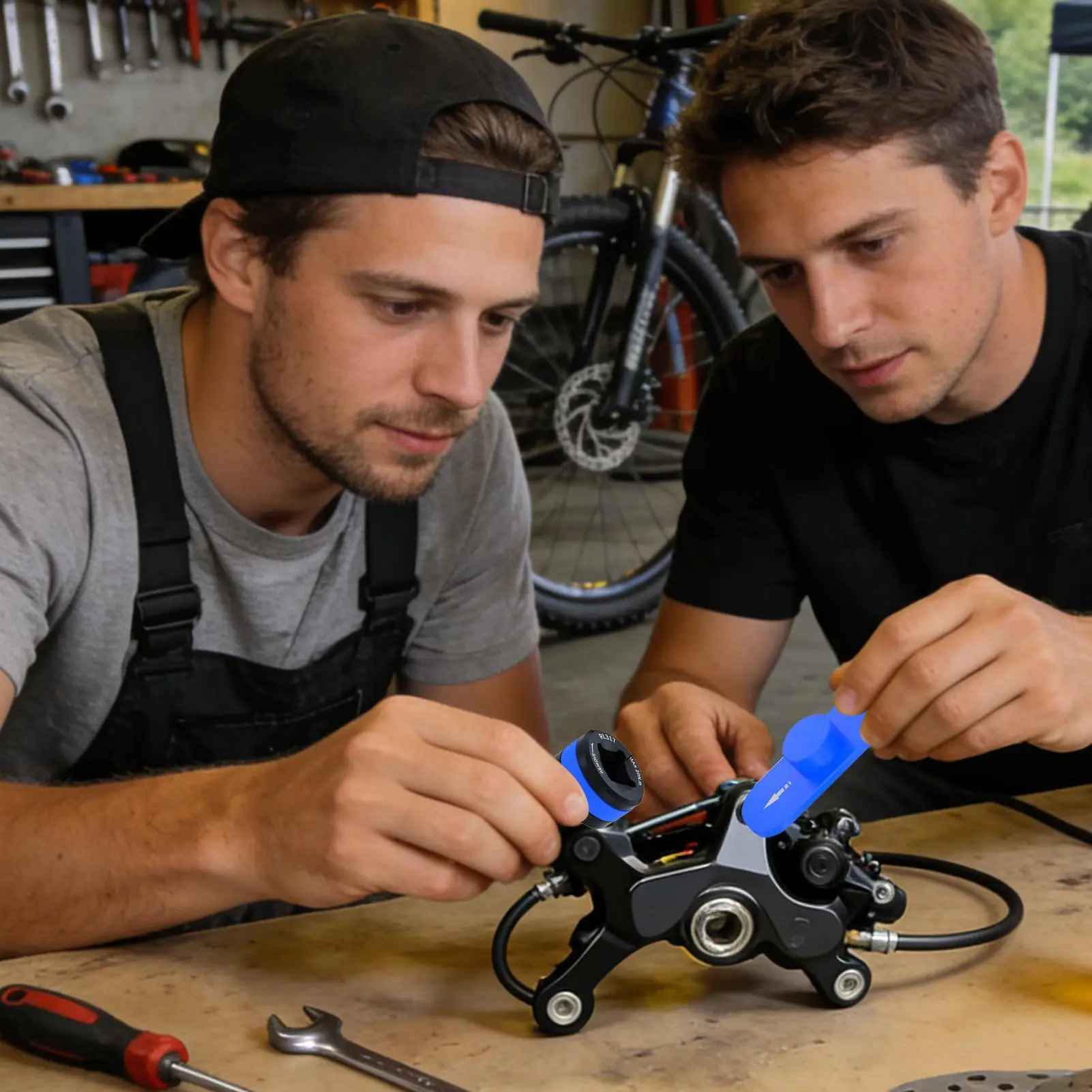 

Инструмент для ремонта велосипедных тормозов: Нескользящий портативный разжим для выравнивания поршней дисковых тормозов для обслуживания и ремонта шоссейных и горных велосипедов в гараже