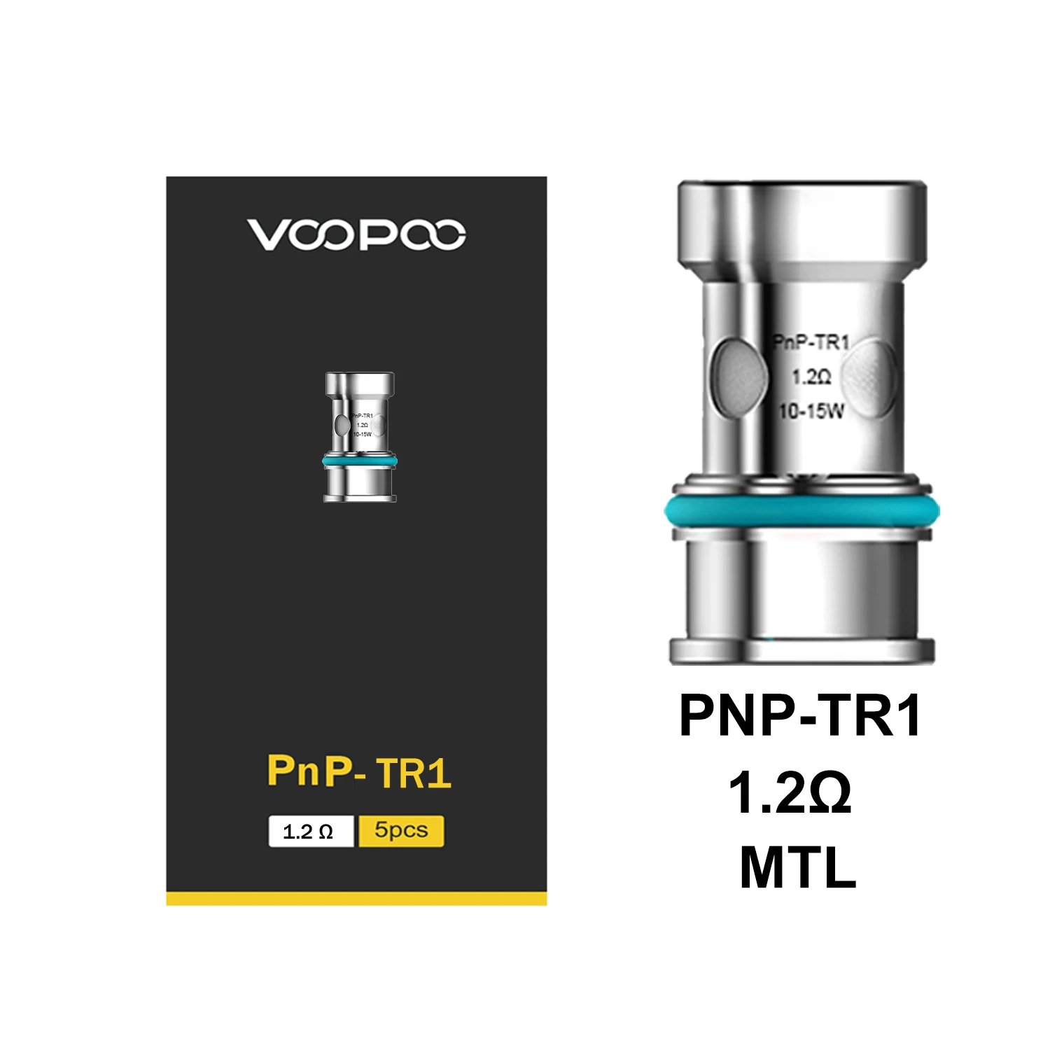 Official VOOPOO PnP TR1 Coil 1.2ohm MTL Coil 10-15W for VOOPOO Argus Pro Air Vinci X 2 Drag Max X S V.Suit Pod Kit E-Cigarette