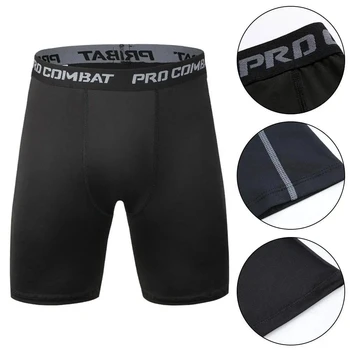 Shorts de Compressão Masculinos de Secagem Rápida para Corrida, Academia e Fitness - Leggings Esportivas Masculinas