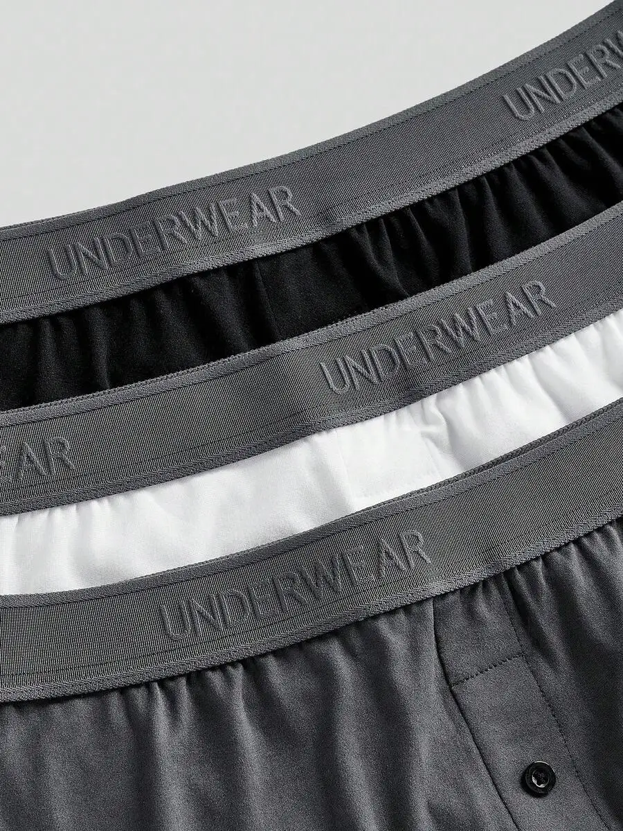 

Mens Underwear Waistband Button Harem Pants 3 Pack