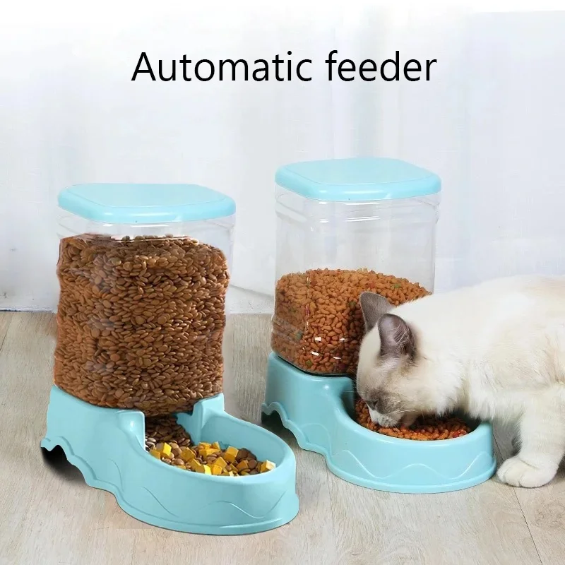Автоматическая Кормушка Для Кошек И Собак. Маленькая Кормушка Для Домашних Животных С Гравитационной Подачей. Дозатор Корма Д...