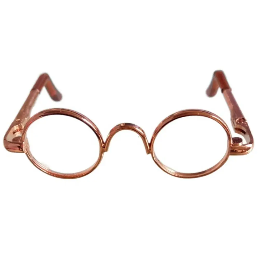 Fashion For 1/4 BJD Accessories For 10cm Dolls Glasses Clothes Cute Round Frame   Eyeglasses