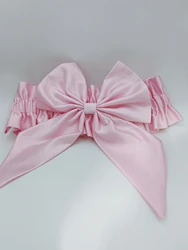 1pcs Satin Sash Luxury Baby Swaddle Bowknot Accessories Newborn Photography Scarf  Curtain Tie Shabby Nursery wedding Bow