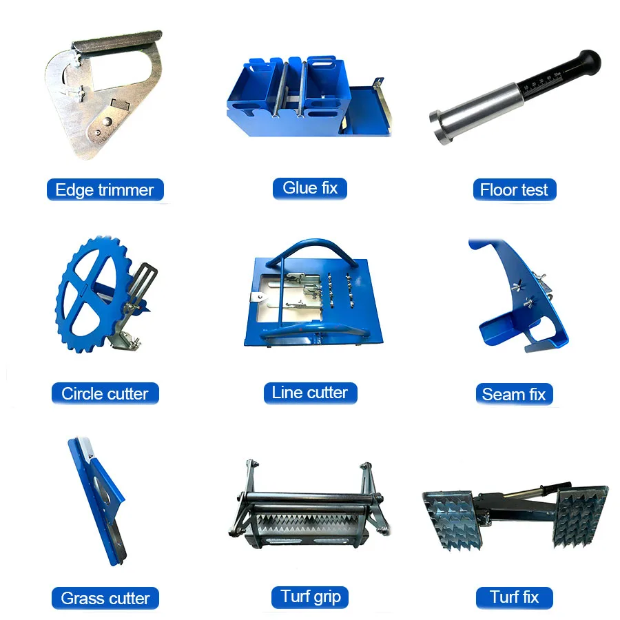 Full Set Installation Tools Artificial Grass Installation Tool Line Cutter Tool Edge Cutter Paper Box Football Field