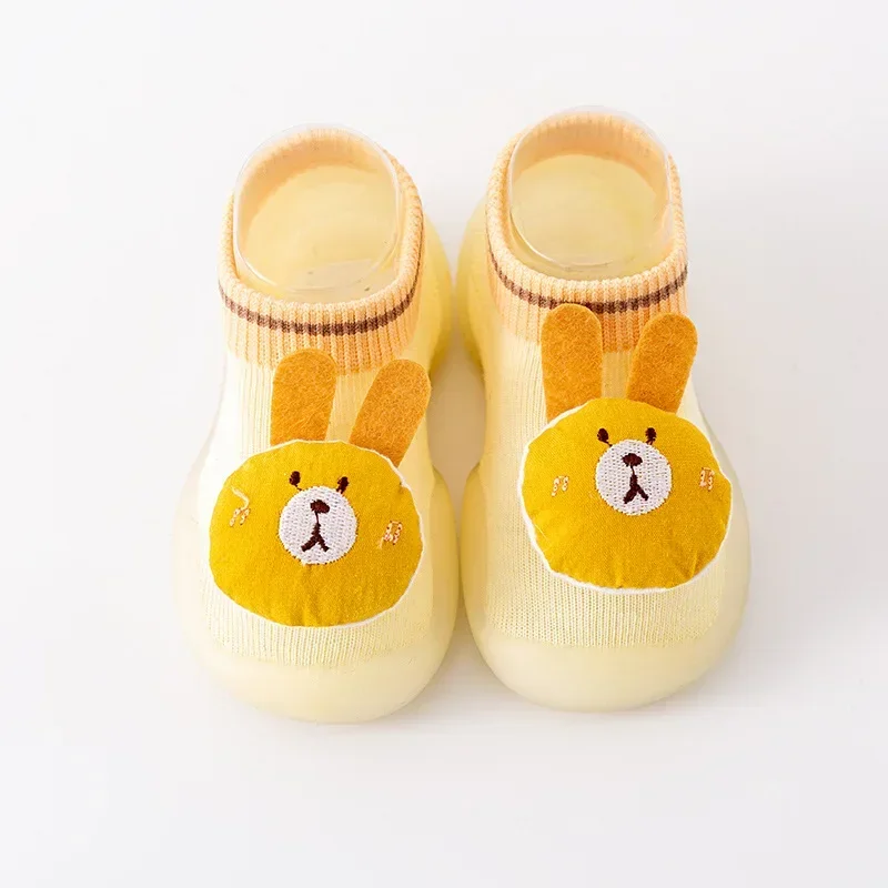 Children's Toddler Shoes Spring and Autumn Thin Section Soft Bottom Baby Shoes and Socks Men and Girls Toddler Shoes Indoor