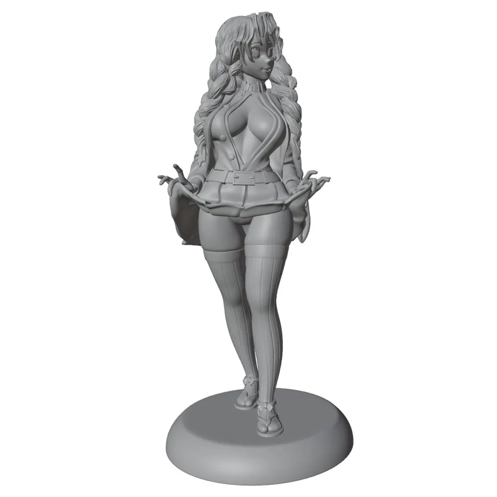 1/24/12/6 Exquisite and charming resin model set for young girls, GK miniature model, 3D printed gray model doll, not colored