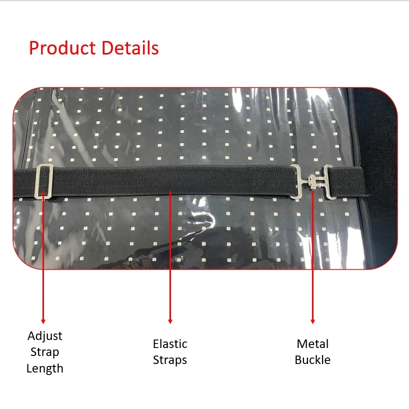 Large Size Horse Back Brace Wrap 660nm 850nm Red Infrared Phototherapy LED Red Light Equine Therapy Device
