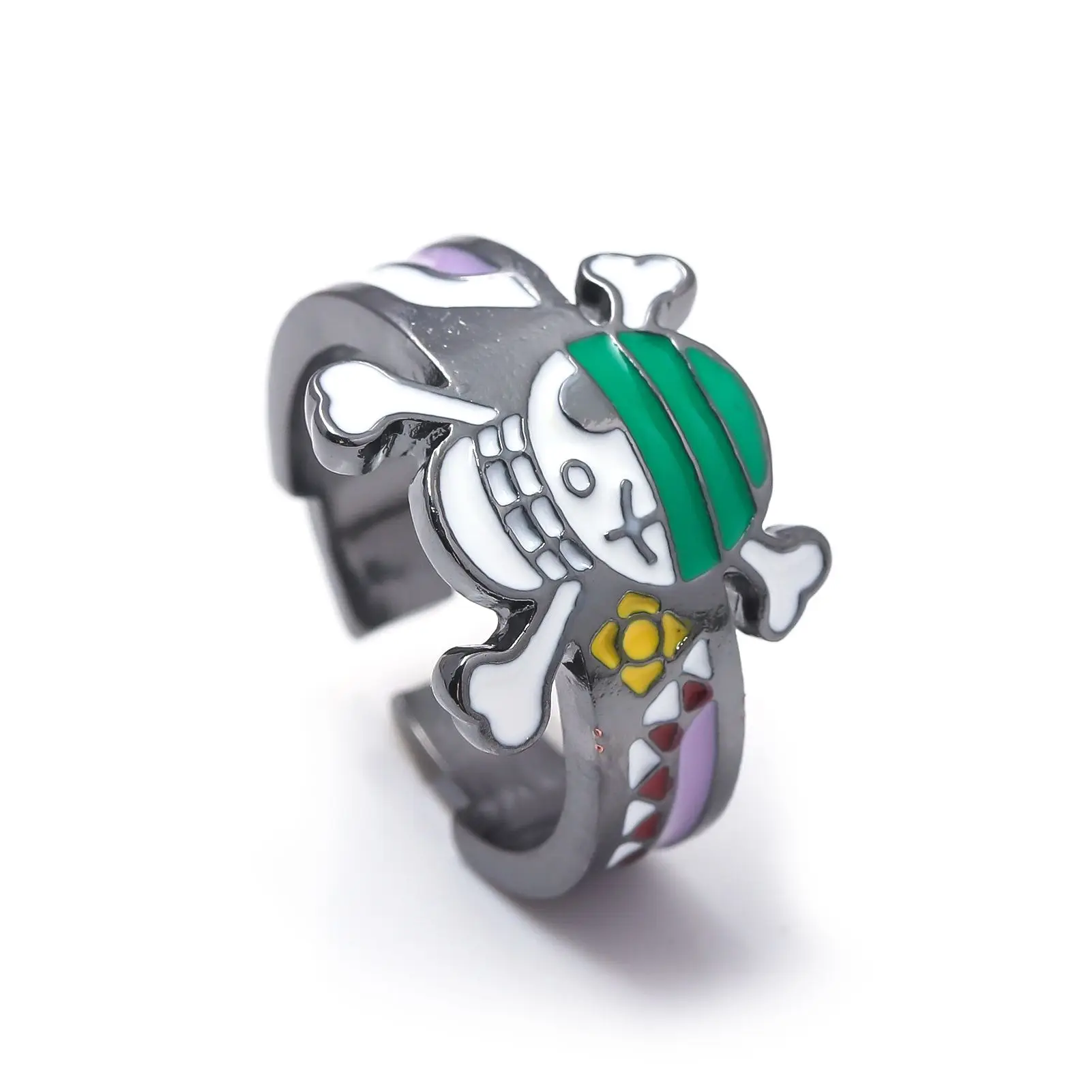 One Piece Luffy Roronoa Zoro Sanji BROOK Anime Character Ring