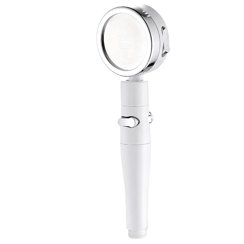 

Three-speed adjustable shower head, high-pressure hand shower, water-saving one-button stop nozzle, bathroom accessories