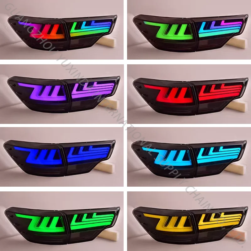 اكسسوارات السيارات RGB الضوء الخلفي لتويوتا هايلاندر 2015-2021 جديد LED الخلفية ضوء الجمعية 2016 2018 2019 بالجملة