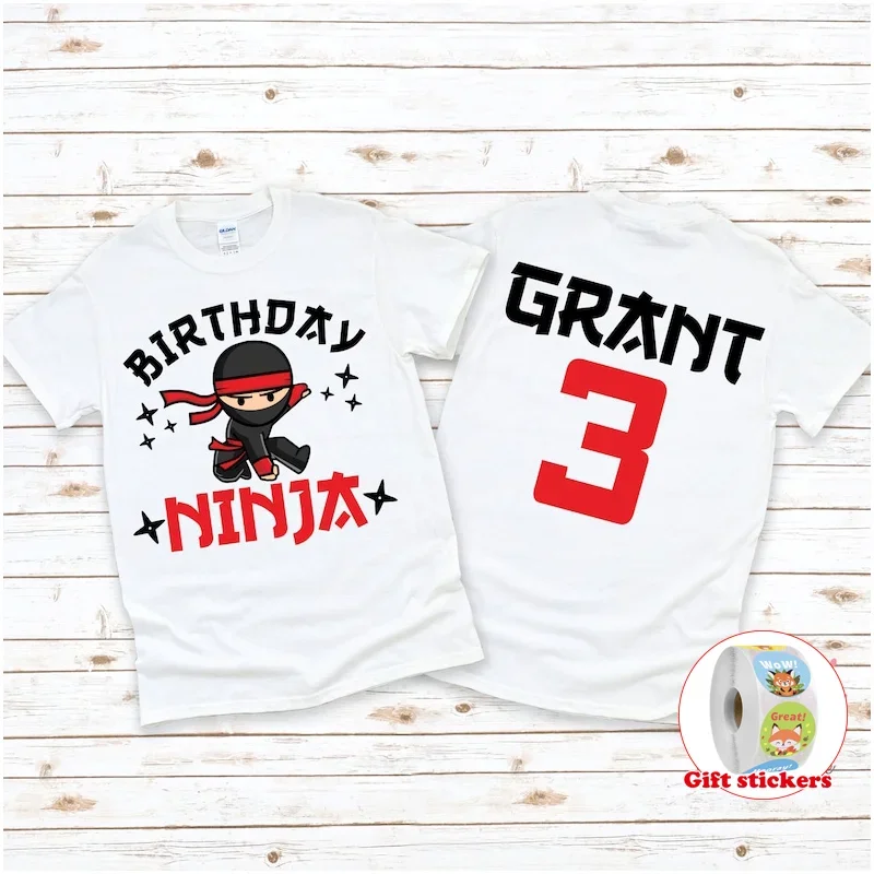 

Boys Birthday T Shirt Girls Custom Name Age Birthday Shirt Birthday Boys T-Shirt Boys Shirt Kids Karate Fashion Tee Children