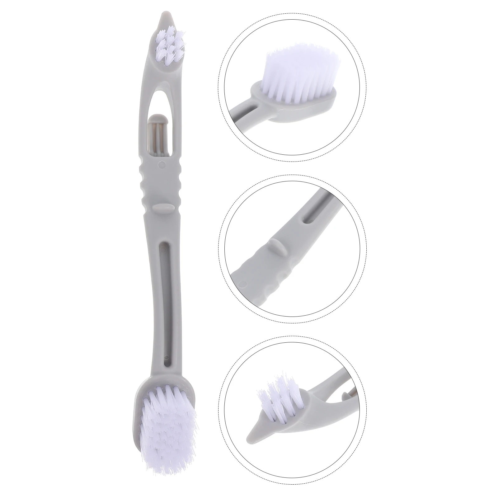 

3pcs Cleaning Brush Dual Heads Long Handle Soft Bristles Pet Tool For Bird Cleaner Maintenance Supplies Dog Kennel Bird Poop