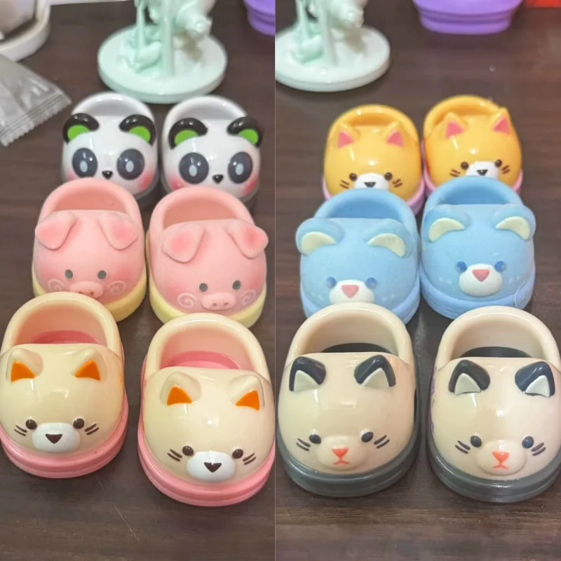 

Kawaii Doll Shoes Baby Three Blind Box Toy Surprise Тайный подарок для девочек Настольный орнамент Новая горячая распродажа 400% Модная слепая коробка