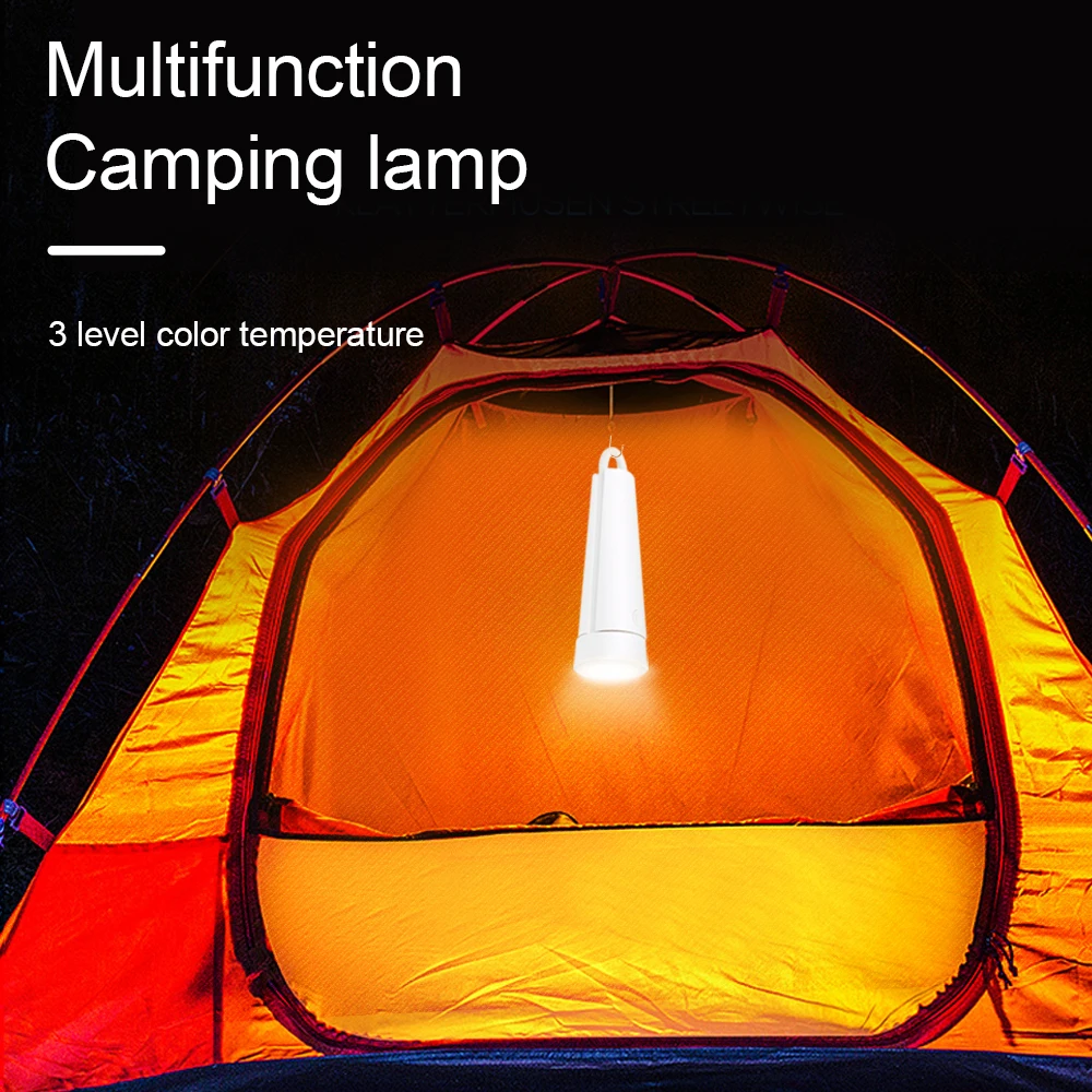 

LED Flexible Camping Night Light USB Rechargeable Dimmable Table Lamp for Room Decor Outdoor Hiking