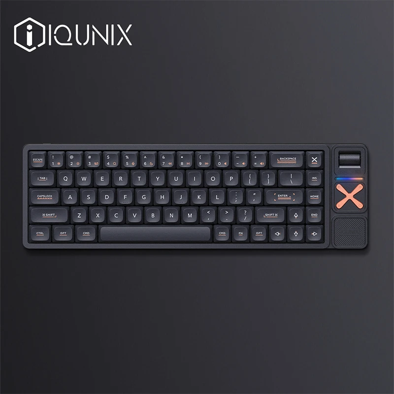 Original IQUNIX MG65 Pro Dwarf Switch Ultrathin Mechanical Keyboard Wireless 3Mode CNC Aluminum Alloy PBT PC Gaming Keyboard