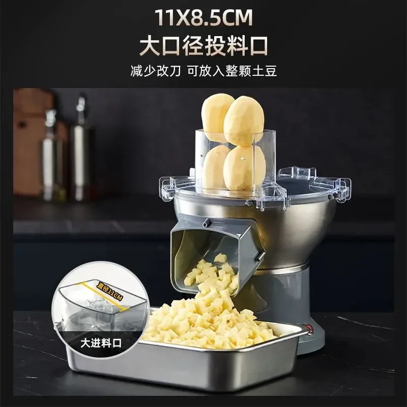 Vegetable Cutter Commercial Vegetable Fruit Mango Pineapple Dicer Radish Potato Shredder Slicer