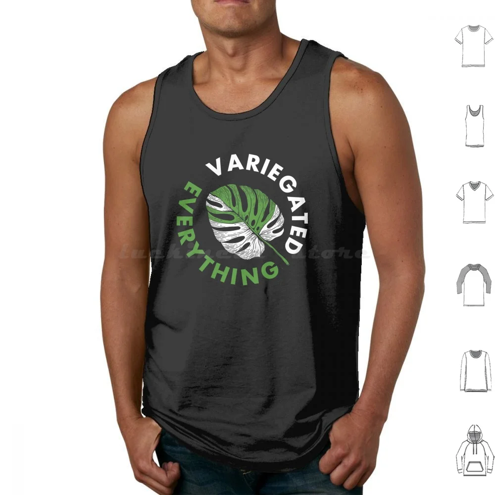 Variegated Everything Tank Tops Vest Sleeveless Variegated Everything Variegated Junkie Variegated Funny Plant Plants Plant