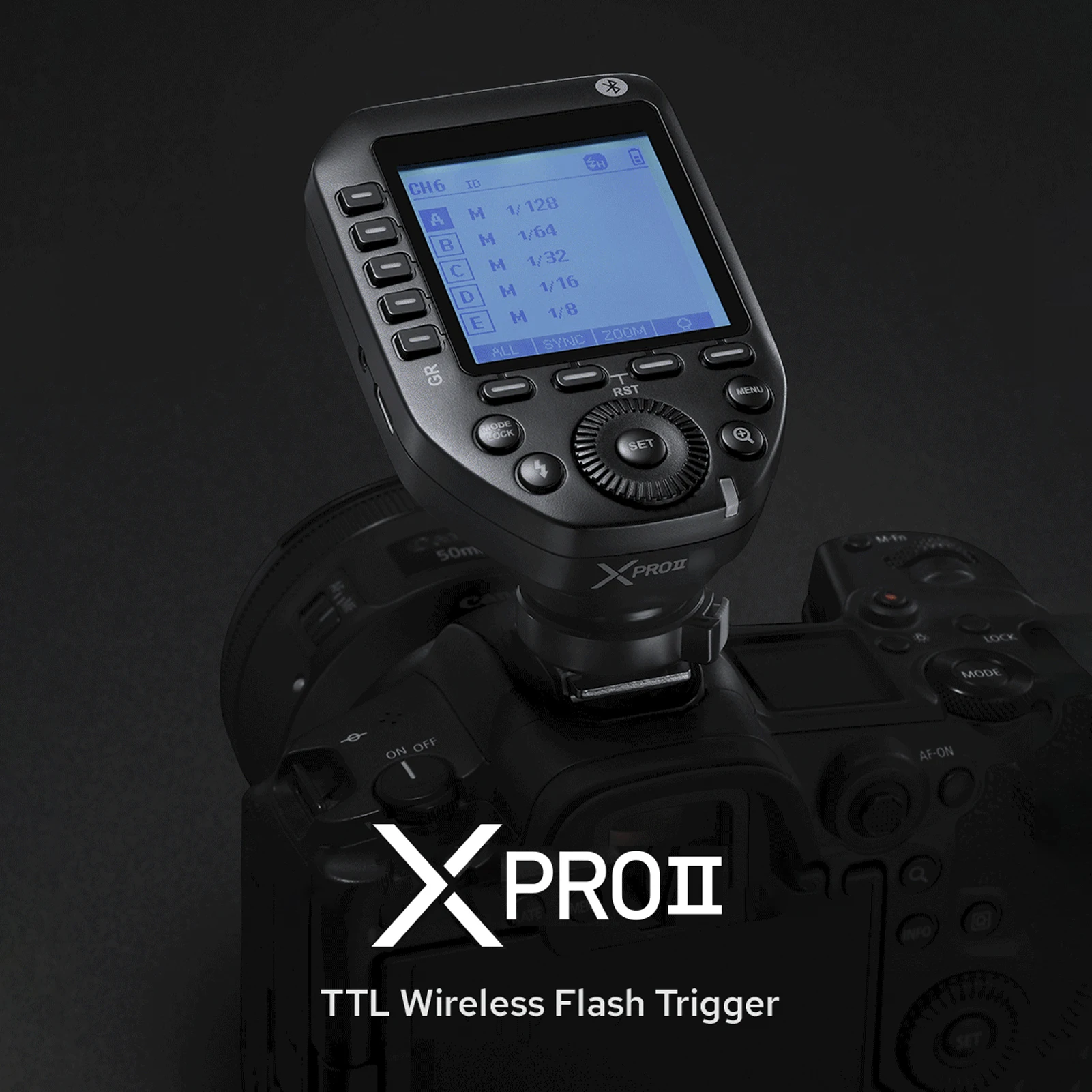 

Godox XPROII Flash Trigger XPROII-C XPROII-N XPROII-S XPROII-F TTL 1/8000s HSS LCD Screen for Canon Nikon Sony Fuji Leica Camera