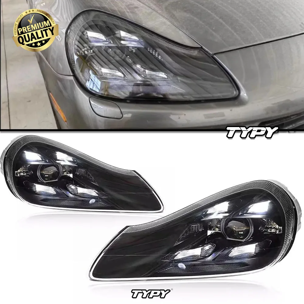 

TYPY LED Headlight Lens Assembly For Porsche Cayman 957 2007-10 Matrix Daytime Running Light Turn Signal Car Accessor