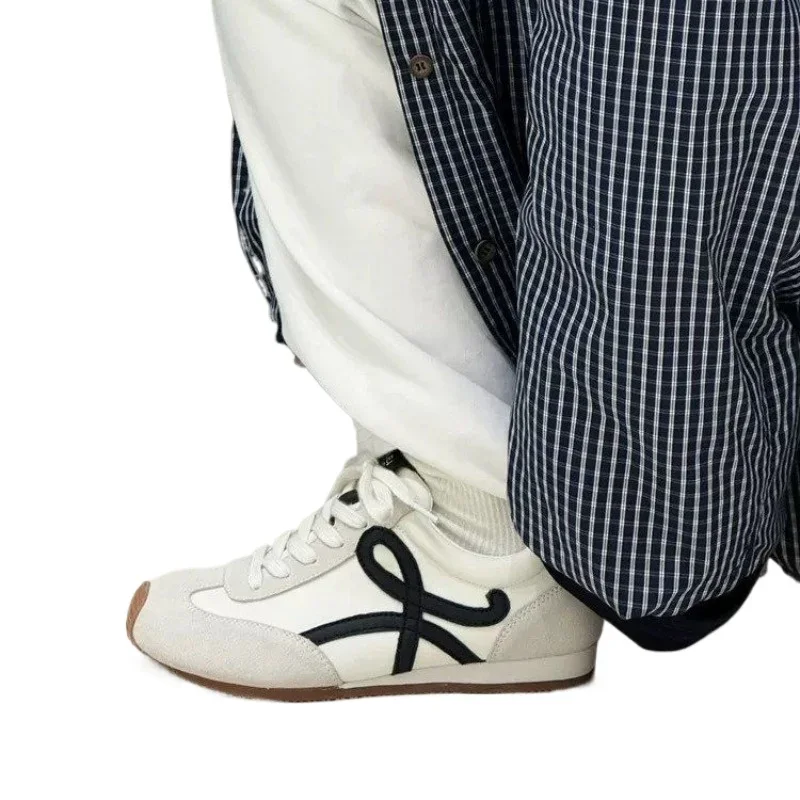 2025 Zapatos de marca para Mujer, zapatos vulcanizados con cordones delanteros para Mujer, zapatillas transpirables de costura cómodas e informales a la moda para Mujer