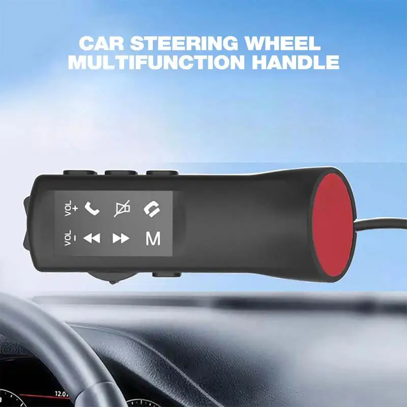 Steering Wheel Remote Control Wireless Controller Steering Controls Button Support Car Radio Switch Universal Control Switches