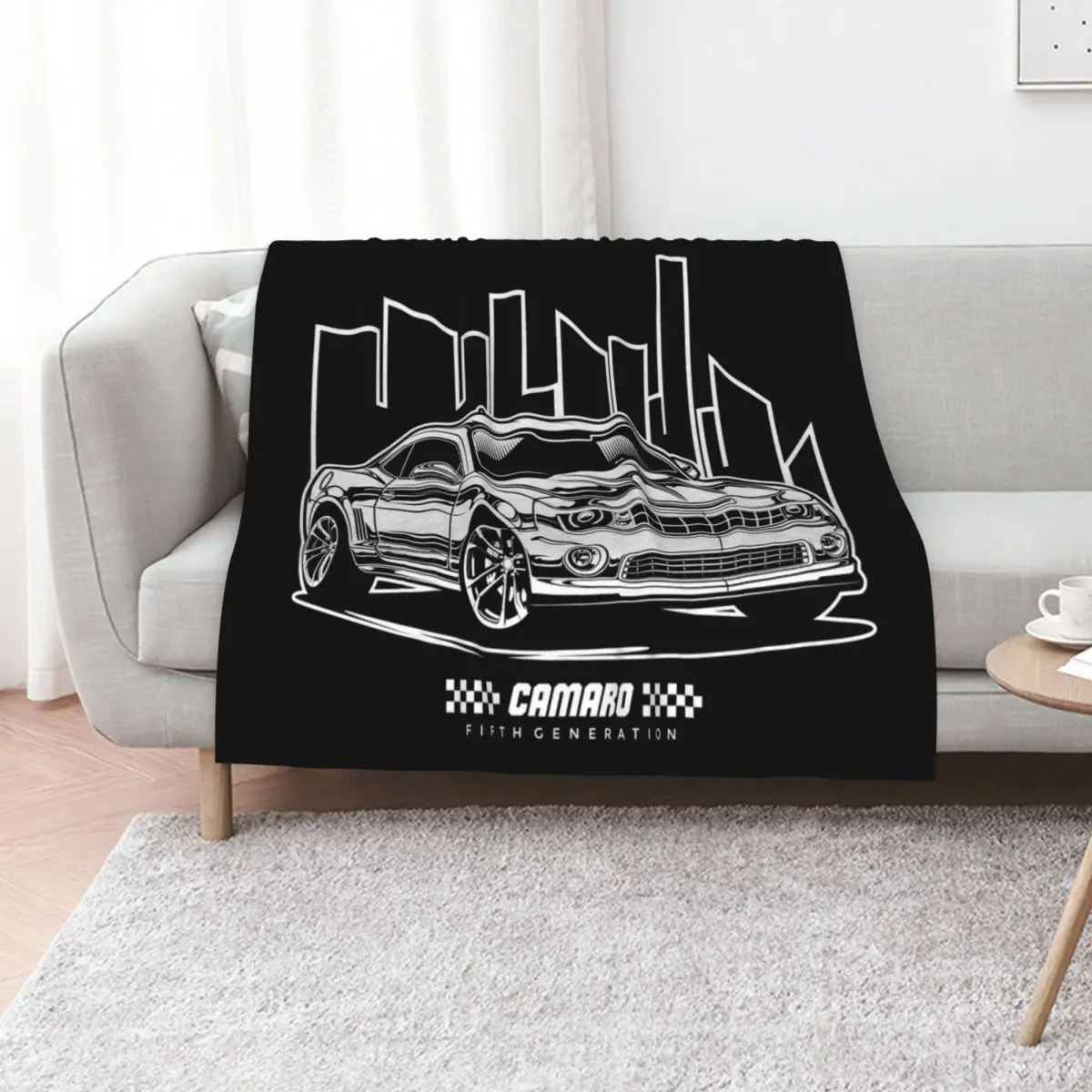 

Camaro SS Throw Blanket Large Sofa Throw Flannels Thermals For Travel Blankets