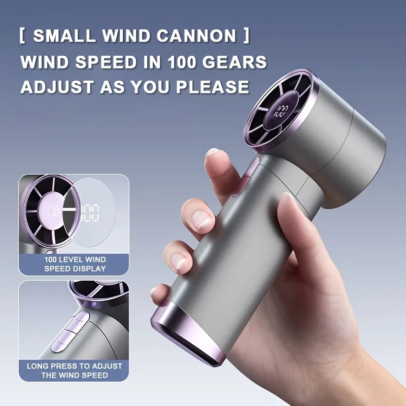 Portable Mini USB Rechargeable Handheld Fan with Rapid Cooling Technology for Outdoor Camping, Office, Travel, Quick Cooling Fan