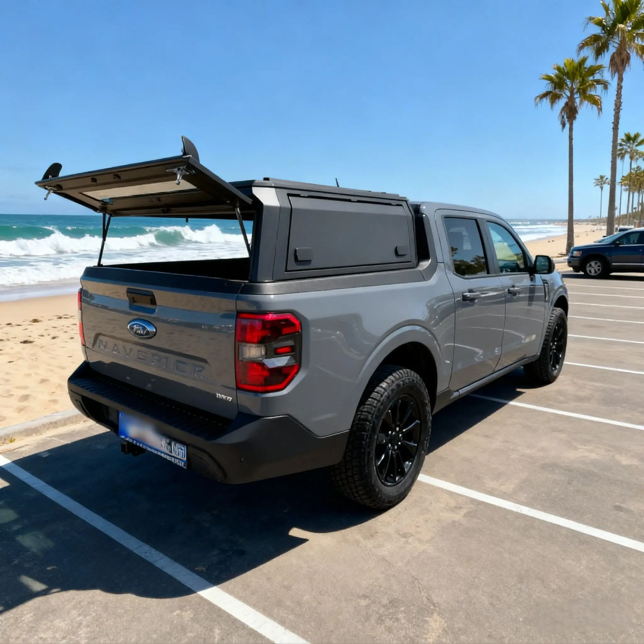 Low Wind Noise Military-Grade Aluminum Alloy Waterproof Locking Truck Canopy Hardtop No-Drill Installation-Maverick Overland