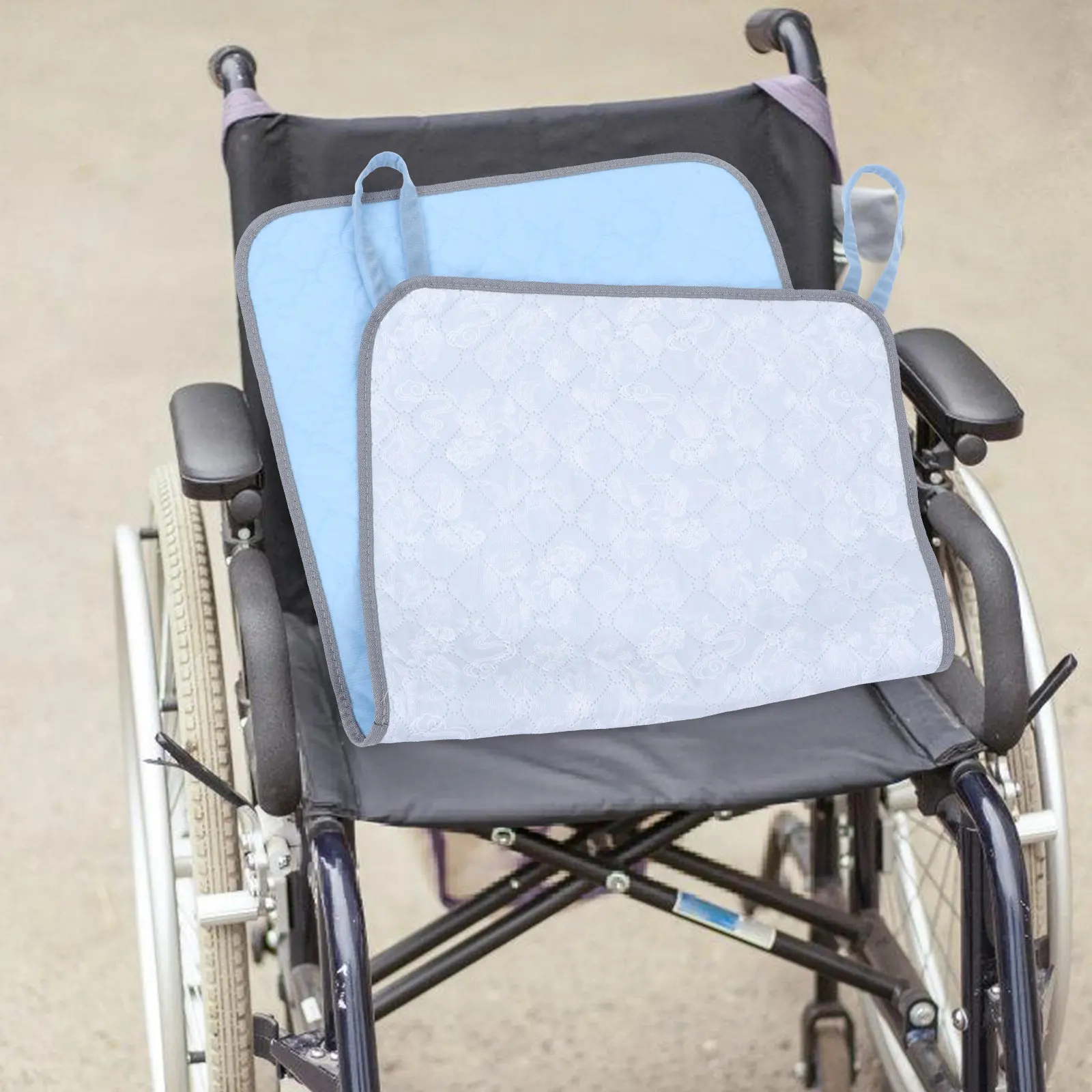 防水滑り止め車椅子シートパッド吸収性漏れ防止高齢者用洗える椅子プロテクター