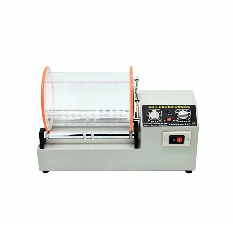 2025 KT-1320 المزدوج طبل بهلوان دوار طاولة دوارة آلة تلميع البولندية 11 كجم مجوهرات برميل التشطيب الملمع