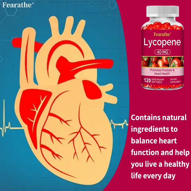 Lycopene 40 Mg Softgels - Promotes Prostate Health, Supports Heart Health, Helps Neutralize Harmful Free Radicals