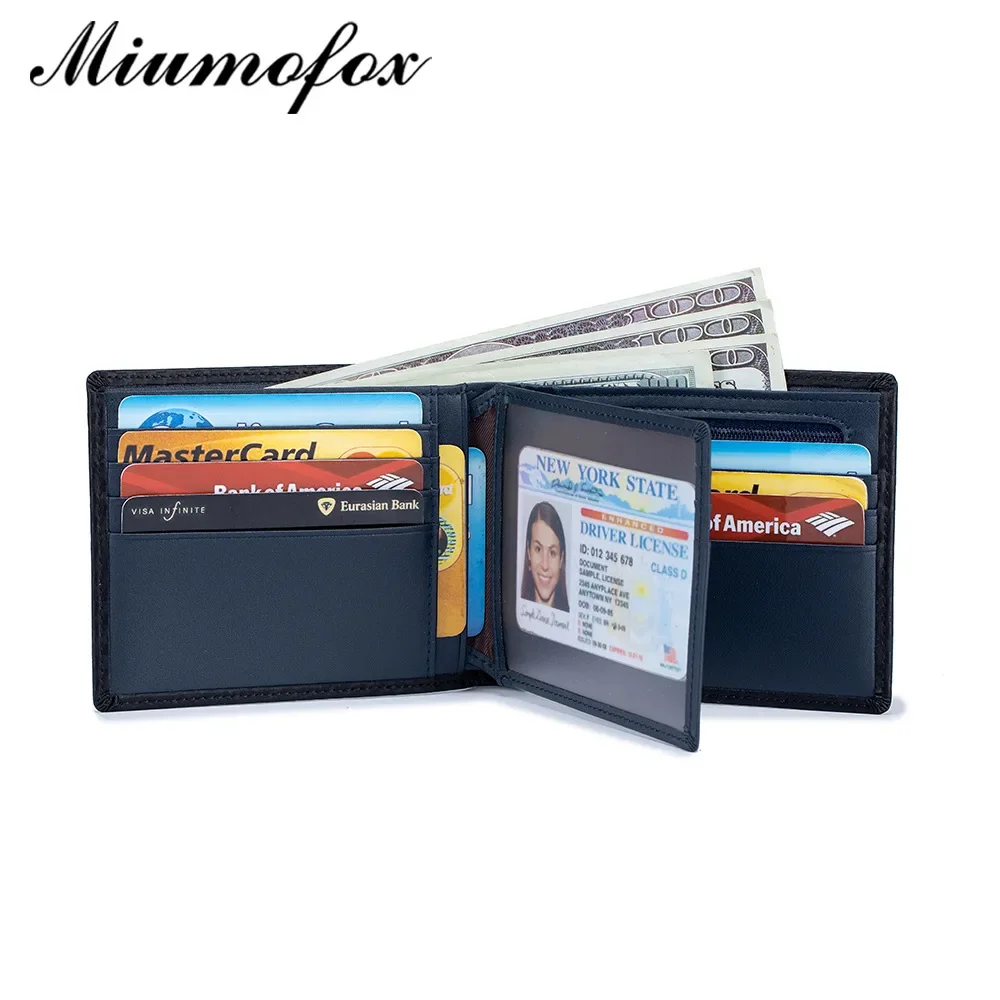 

Multi Card Holder Wallet Rfid Leather Change Bit Men's Wallet Short Wallets