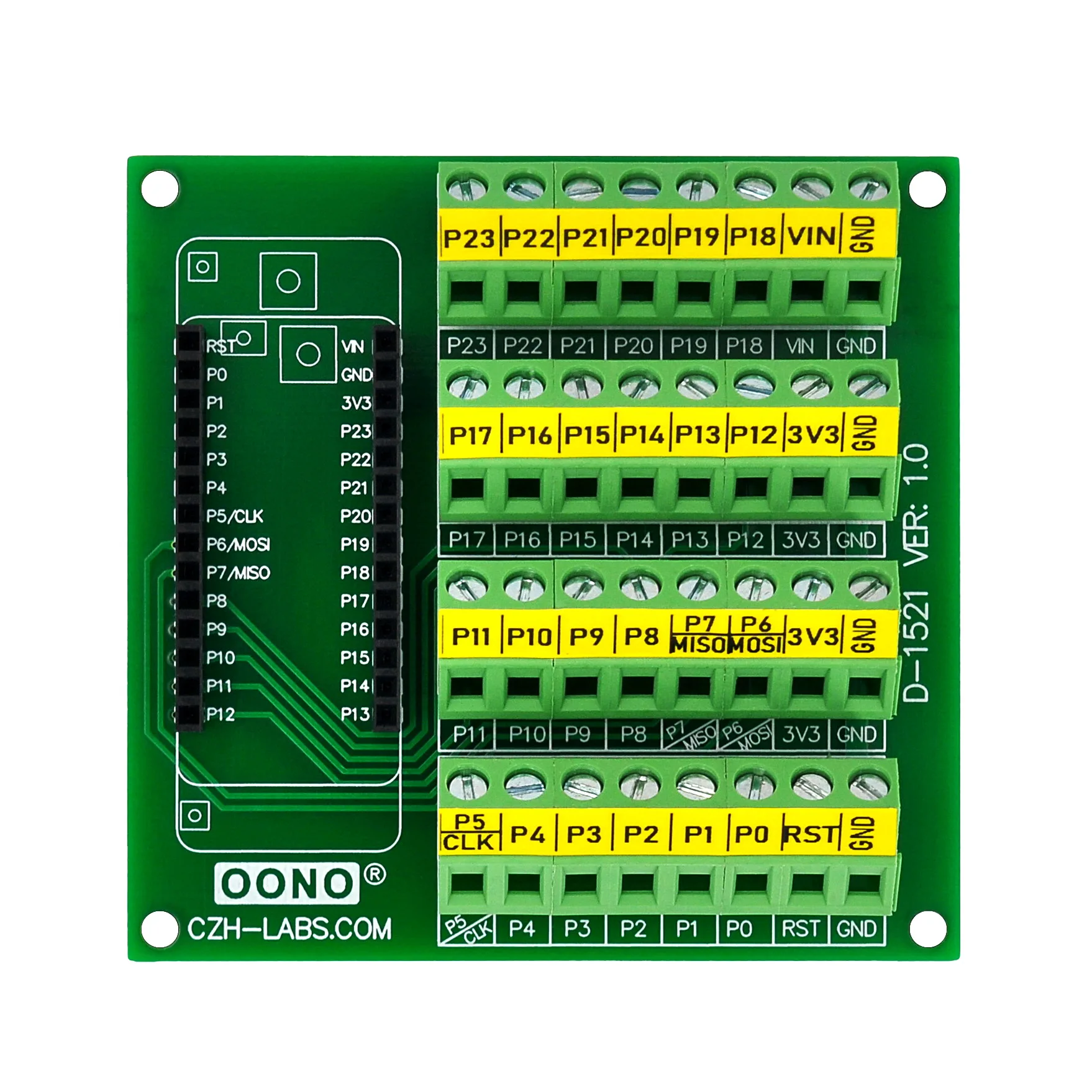 Screw Terminal Block Breakout Module Board for Pycom WiPy LoPy SiPy FiPy