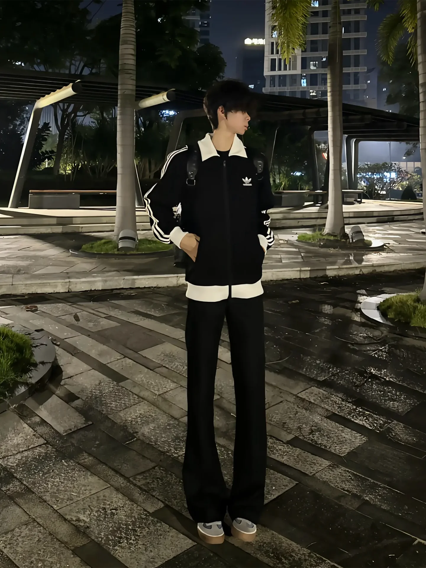 

Cleanfit Men's Fce Lined Bootcut Jeans High Waist Straight Leg Casual Wear Youth Trendy American Vibe Winter Trousers