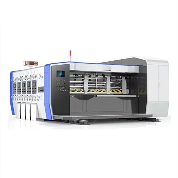 Carton Box Packing Machine Corrugated Cardboard Rotary Die Cutting Machine Flexo Printing Pizza Box Machine Carton Packing Machi