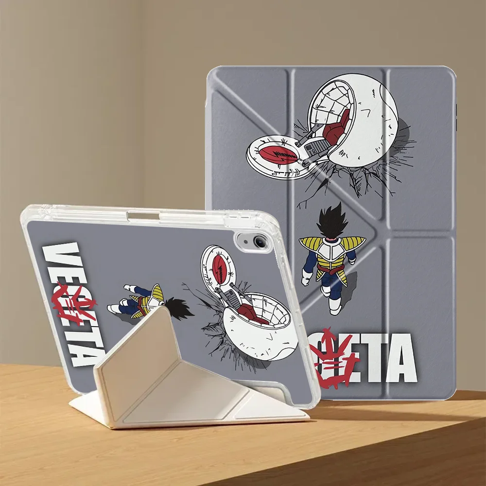Super Saiya Vegeta With Pen Slot Cover Tablet Case For Samsung Galaxy Tab S9 Plus S10 Lite A8 S7 FE A11 A9 Plus S8